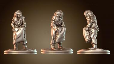 3D модель Мужчина несет мешок (STL)