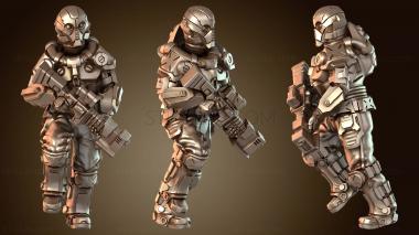 3D модель Человек-наемник (STL)