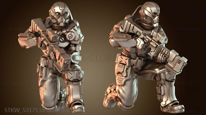 Military Наемник-человек, стойкий