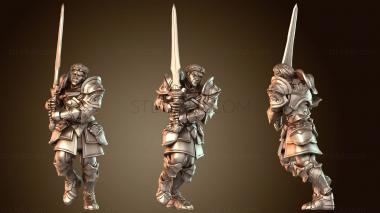 3D модель Человек Паладин Доблестный (STL)