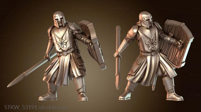 Military Копье солдат-людей