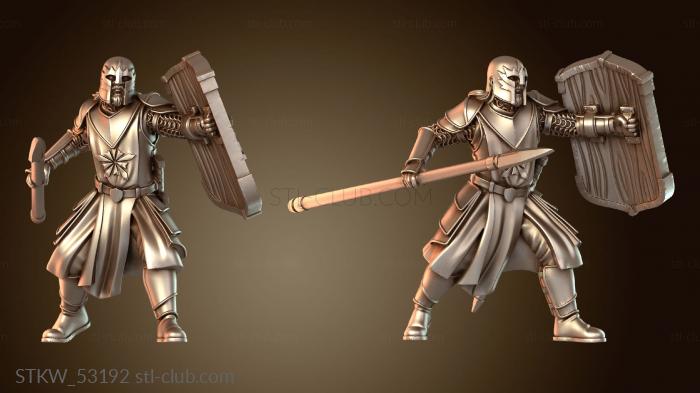 Military Копье солдат-людей закаленное