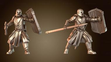 3D модель Копье солдат-людей закаленное (STL)