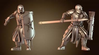 3D модель Солдаты-люди, вооруженные копьем (STL)