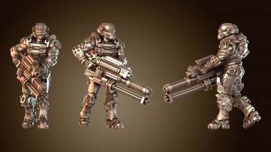 3D модель ЧЕЛОВЕЧЕСКИЕ КОСМИЧЕСКИЕ ВОЕННЫЕ СИЛЫ ТЯЖЕЛАЯ АРМИРОВКА жестокая (STL)