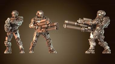 3D модель ЧЕЛОВЕЧЕСКИЕ КОСМИЧЕСКИЕ ВОЕННЫЕ ТЯЖЕЛЫЕ АРТИЛЛЕРЫ сосредоточены (STL)