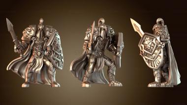 3D модель Капитан стражи людей атакует смело (STL)