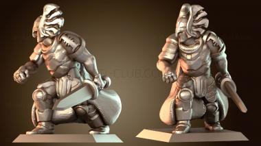 3D модель Люди Паладины Паладин Защитник (STL)