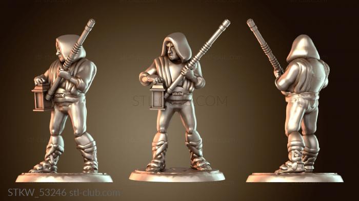 Military Человек-рейнджер стоит сосредоточенно