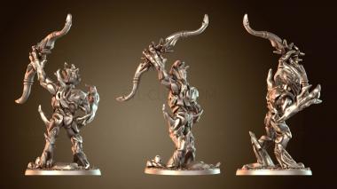 3D модель Охотники с большими луками (STL)