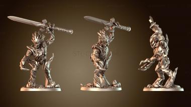 3D модель Охотники с двуручными мечами ловкие (STL)