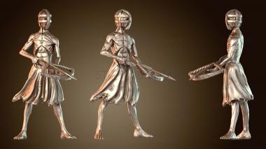 3D модель Хаски с арбалетным хаском (STL)
