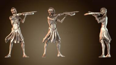 3D модель Хаски с арбалетом Хаск ловкий (STL)