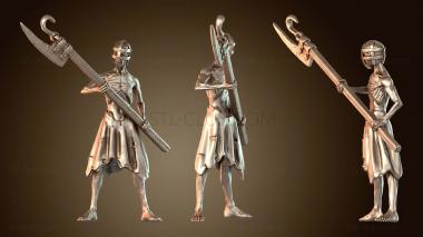 3D модель Хаски с Хасковым Копьем угрожающие (STL)