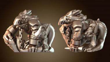 3D модель Ледяные кобольды из Кобольд Миньон юный (STL)