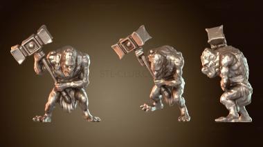 3D модель Ледяной Тролль Берсерк Дикарь (STL)