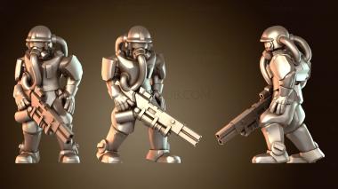 3D модель Пехота, зачисленная в ряды, стойкая (STL)