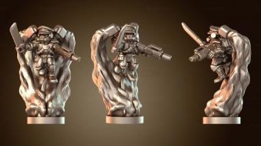 3D модель Пехотные эсирийские атмосферные десантники в полете (STL)