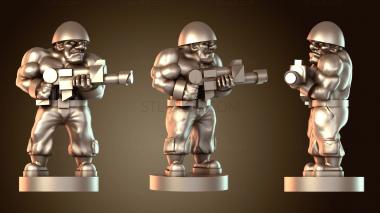 3D модель Пехота ГРЮНТ храбрая (STL)