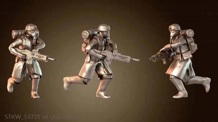 Military Пехота бежит