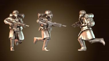 3D модель Пехота бежит бдительно (STL)