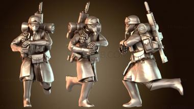 3D модель Пехота бежит рьяно (STL)