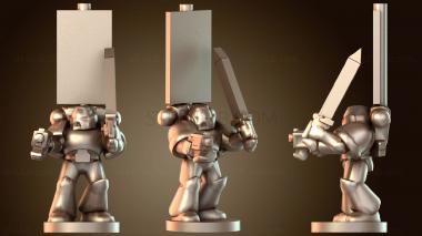 3D модель Пехота Зомби-капитан (STL)