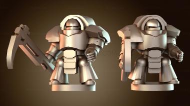 3D модель Пехота вармур саван смерти зевает (STL)