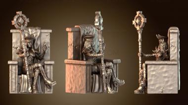 3D модель Женщина-инквизитор на троне (STL)