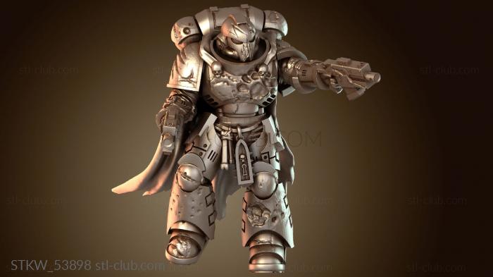 Military Поврежденная в бою фигурка стражника-строителя «Заступники»