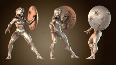 3D модель Невидимая Женщина защищена (STL)