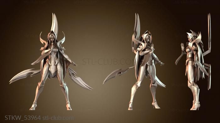 Military Ирелия с подставкой и логотипом lol