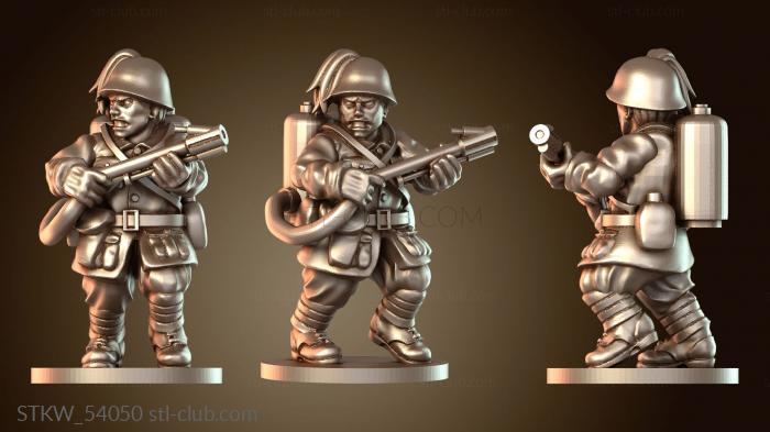 Military Ветеран итальянской армии, огнеметчик