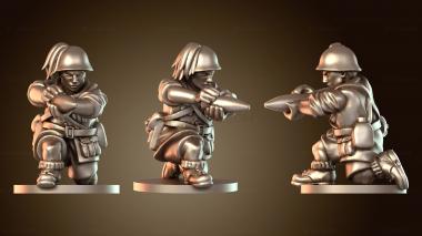 3D модель Итальянский армейский артиллерист (STL)