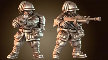 3D модель Итальянский армейский артиллерист-ветеран (STL)