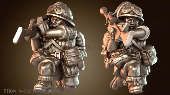 Military Итальянский армейский артиллерист храбрый