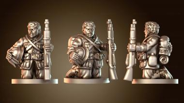 3D модель Итальянский армейский стрелок героический (STL)