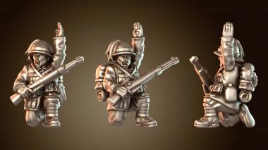 3D модель ИТАЛИЯ унтер-офицер ИТАЛИИ храбрый (STL)