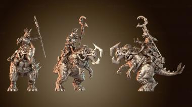 3D модель Шакалы Зверь Стрекоза Копье Хитрость (STL)