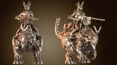 3D модель Jackals Gunner Beasts Machinegun (STL)