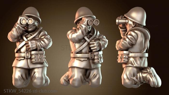 Military Японский армейский гаубичный расчет