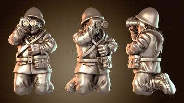 3D модель Японский армейский гаубичный расчет (STL)