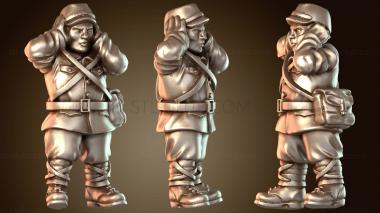 3D модель Японский армейский гаубичный расчет боевой (STL)