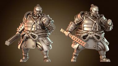 3D модель ЯПОНСКИЙ ВОИН СУМО, доблестный, неумолимый (STL)