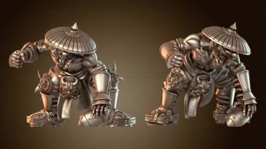 3D модель Японские гномы тэнгу полны решимости (STL)