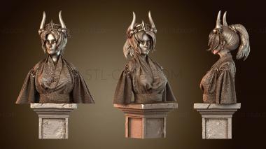 3D модель Бюст японского воина-эль (STL)