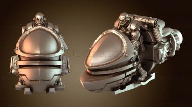 3D модель Боевой мотоцикл на реактивном мотоцикле (STL)