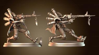 3D модель Джин Виртуозный Легенды Лиги Накидка на спину (STL)