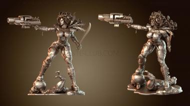 3D модель Коса Джули Кацураги (STL)