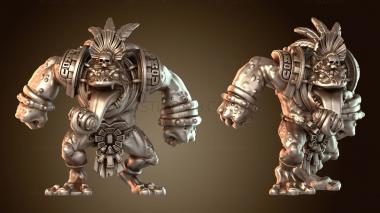 3D модель Мстители из джунглей, персонал и парень (STL)